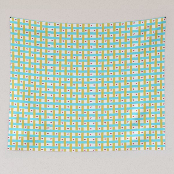 Item preview, Grid and Heart Pattern designed and sold by LaMalennna.