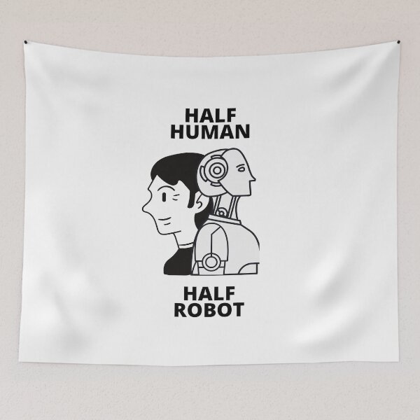 Item preview, Half Human Half Robot , Funny Half Human Half Robot , designed and sold by BECOOOL.