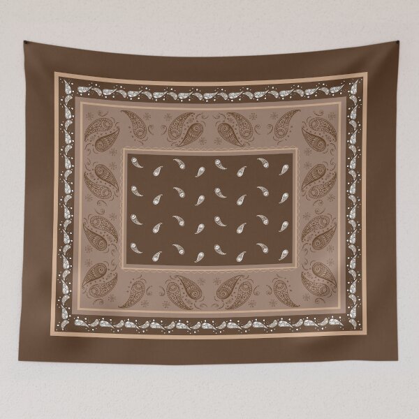Item preview, Paisley Bandana Brown designed and sold by bohefy.