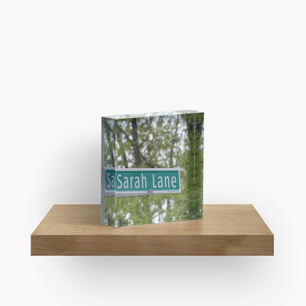 Sarah Lane, Sarah, Sarah mask, Sarah mug, Sarah magnet, Sarah sticker, Acrylic Block
