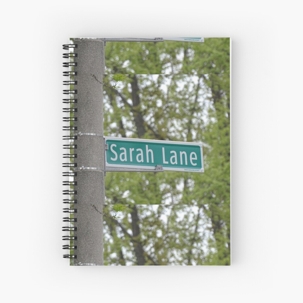 Sarah Lane, Sarah, Sarah mask, Sarah mug, Sarah magnet, Sarah sticker, Spiral Notebook