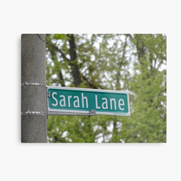 Sarah Lane, Sarah, Sarah mask, Sarah mug, Sarah magnet, Sarah sticker, Metal Print