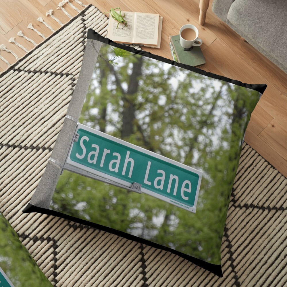 Sarah Lane, Sarah, Sarah mask, Sarah mug, Sarah magnet, Sarah sticker, Floor Pillow