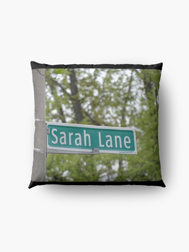 Alternate view of Sarah Lane, Sarah, Sarah mask, Sarah mug, Sarah magnet, Sarah sticker, Floor Pillow