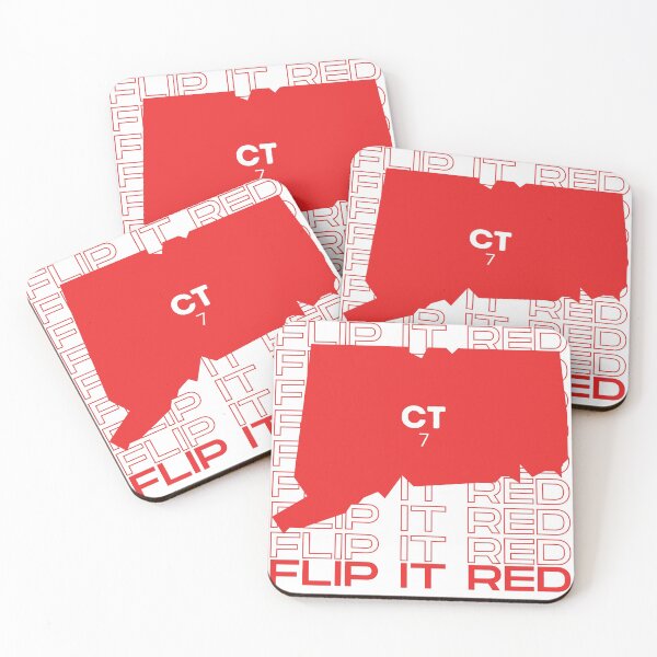 Item preview, Flip It Red Connecticut designed and sold by SquaredApple.