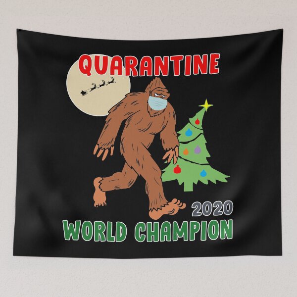 Item preview, Quarantine World Champion Sasquatch Mask Christmas. designed and sold by MAXXEXCHANGE.