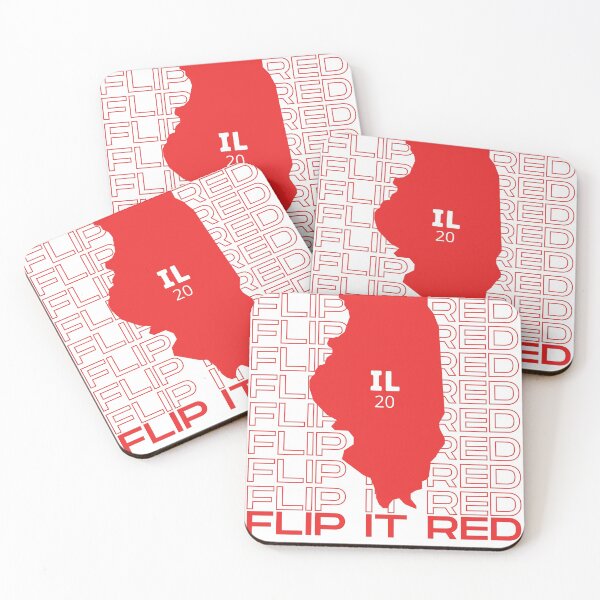 Item preview, Flip It Red Illinois designed and sold by SquaredApple.