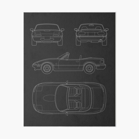 Mazda MX-5 NA Miata Blaupause Galeriedruck