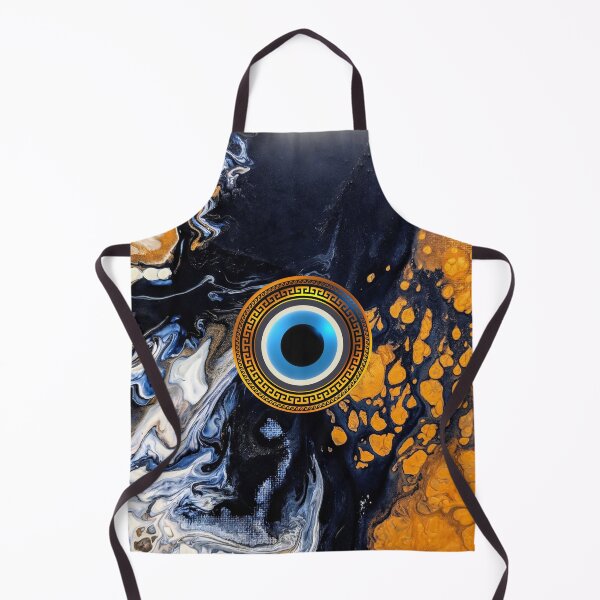 Artikelvorschau, Mati Evil Eye Bunter Sand Gold Griechischer Schlüssel entworfen und verkauft von Yiorgos Designs.