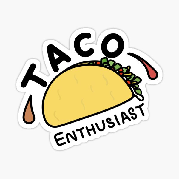 Item preview, Taco Enthusiast - Tasty Hard Shell Taco Art designed and sold by DesignsthatSlap.
