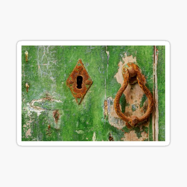 Green door Sticker