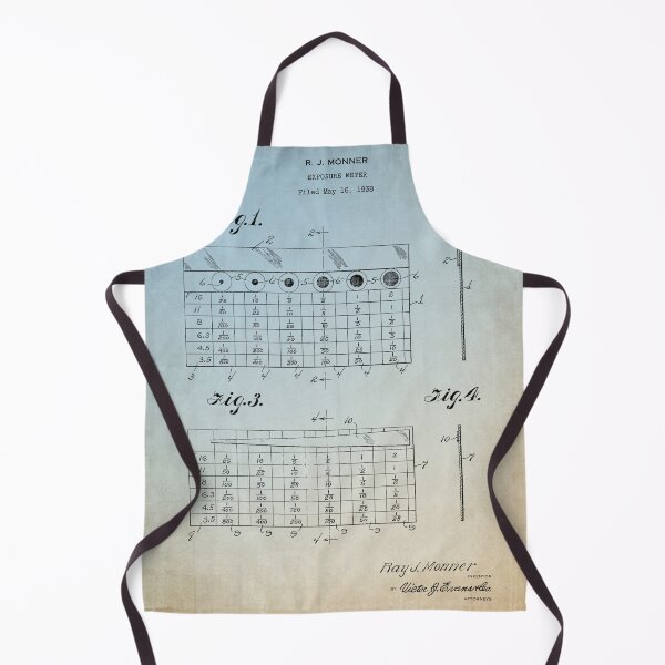 Item preview, Exposure meter 1939 patent blue antique designed and sold by InkedArtPrints.