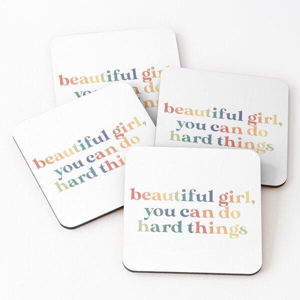 Item preview, Beautiful girl, you can do hard things designed and sold by janeyolsen.