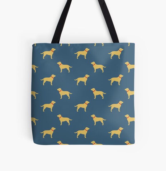 Always Faithful Yellow Lab Labrador Hunting Dog Grocery Travel Reusable Tote Bag 