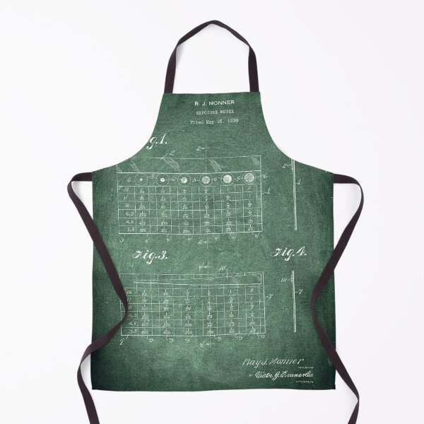 Item preview, Exposure meter 1939 patent green chalkboard designed and sold by InkedArtPrints.