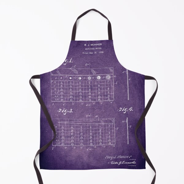 Item preview, Exposure meter 1939 patent purple chalkboard designed and sold by InkedArtPrints.