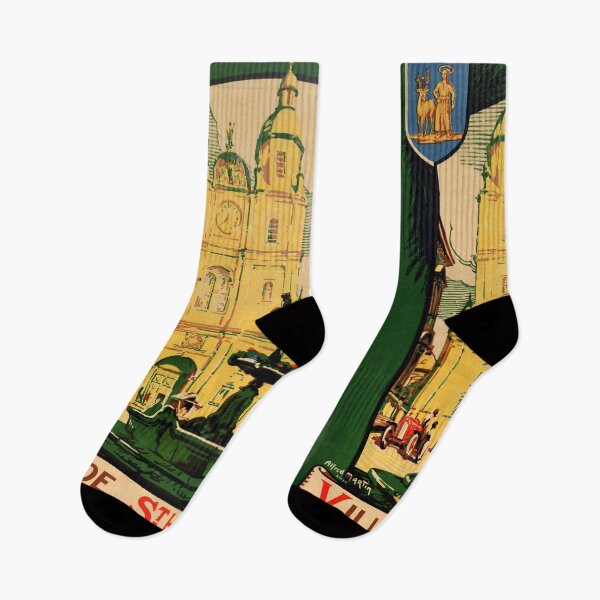 Item preview, retro Ville de St Huber designed and sold by CorasPosters.