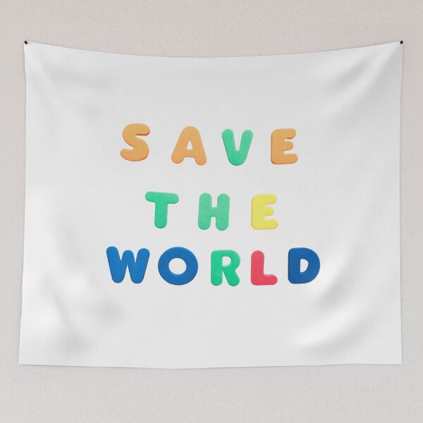 Item preview, SAVE THE WORLD SLOGAN  designed and sold by FASHION-LEAD.
