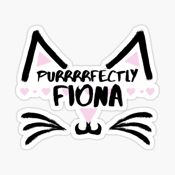 Vista previa del artículo con la obra «Purrrrfectly FIONA», diseñado y vendido por IzzyDee-Designs.