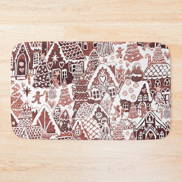 Item preview, Christmas Gingerbread houses  in a Gingerbread village  designed and sold by MagentaRose.