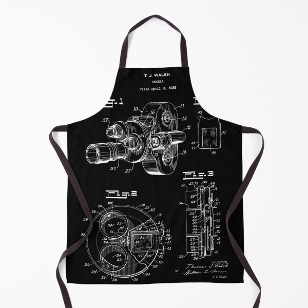 Item preview, Video camera 1940 patent black designed and sold by InkedArtPrints.