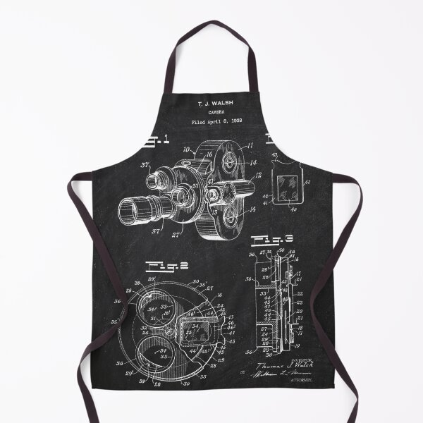 Item preview, Video camera 1940 patent chalkboard designed and sold by InkedArtPrints.