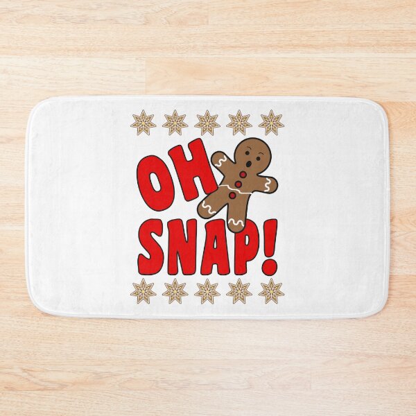 Item preview, Oh Snap | Festive Funny Christmas Broken Gingerbread Man designed and sold by 4wordsmovement.