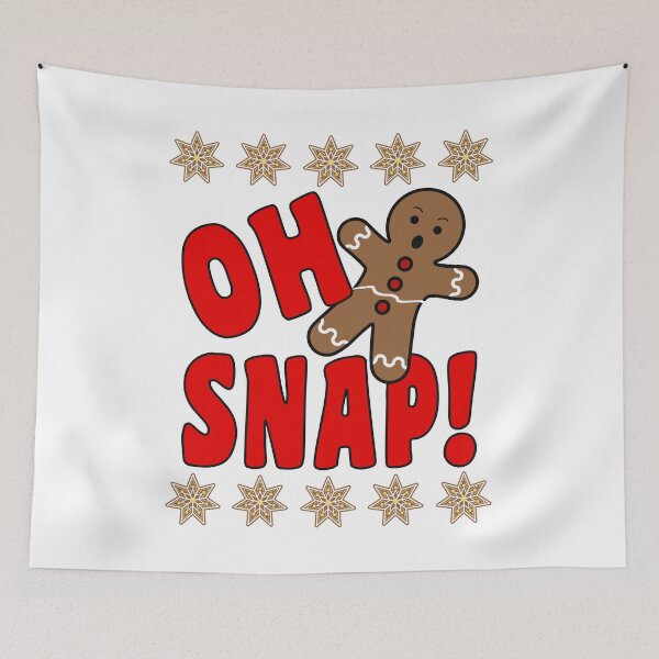 Item preview, Oh Snap | Festive Funny Christmas Broken Gingerbread Man designed and sold by 4wordsmovement.