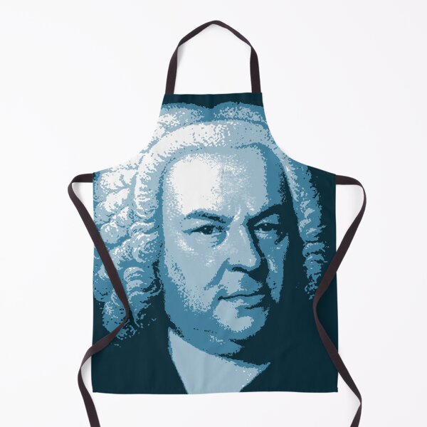 Item preview, Johann Sebastian Bach Blue Portrait designed and sold by zavadadesigns.