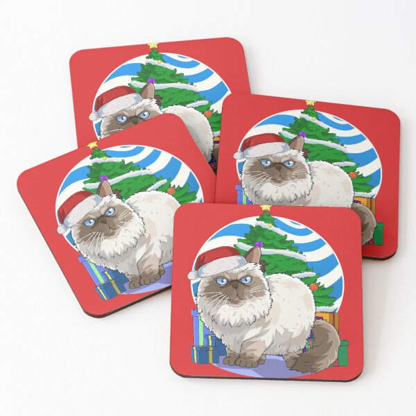 Item preview, Himalayan Persian Cat Santa Christmas Tree Gift designed and sold by Nosek1ng.