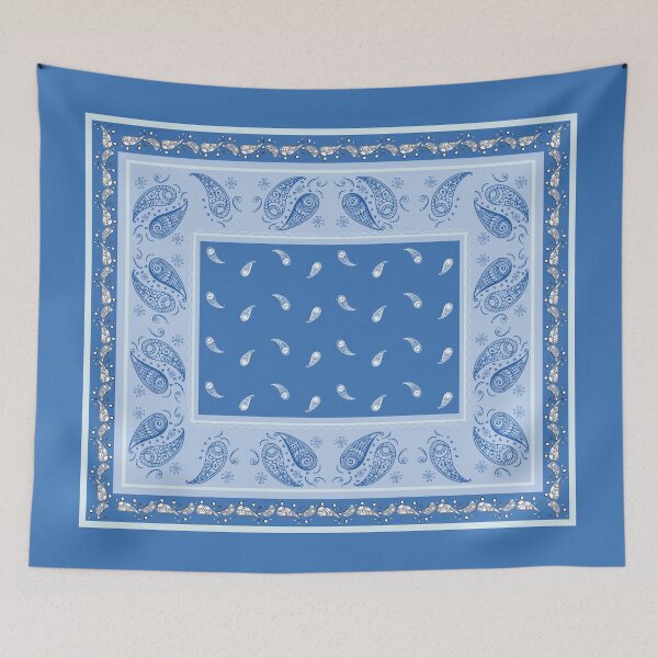 Item preview, Paisley Bandana Blue Sea designed and sold by bohefy.