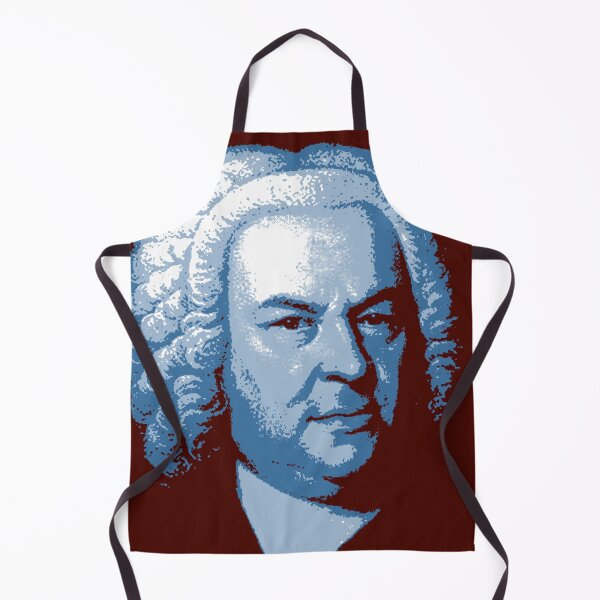 Item preview, Johann Sebastian Bach Blue Red Portrait designed and sold by zavadadesigns.