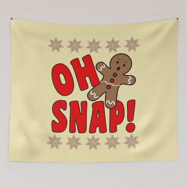 Item preview, Oh Snap | 2020 Gingerbread Man | Festive Funny Christmas designed and sold by 4wordsmovement.