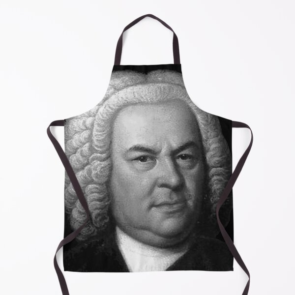 Item preview, Johann Sebastian Bach Black and White Portrait designed and sold by zavadadesigns.