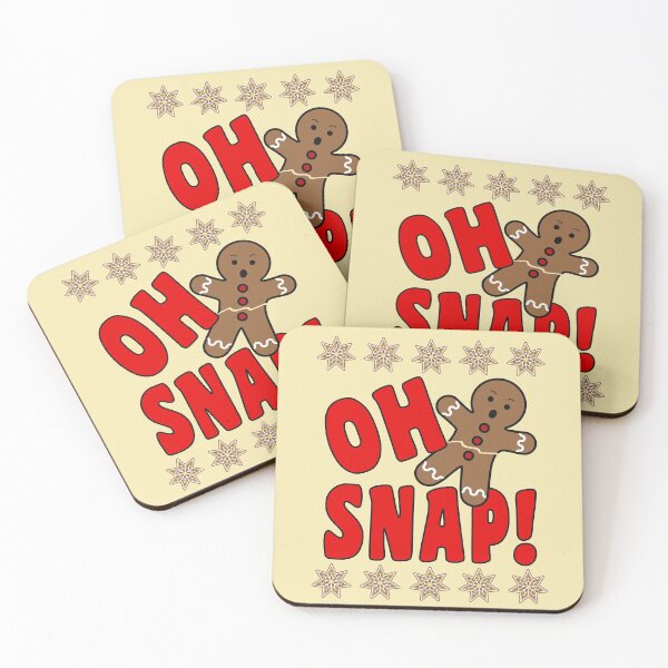 Item preview, Oh Snap | 2020 Gingerbread Man | Festive Funny Christmas designed and sold by 4wordsmovement.