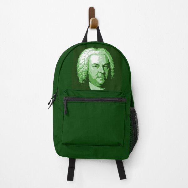 Item preview, Johann Sebastian Bach Dark Green Portrait designed and sold by zavadadesigns.