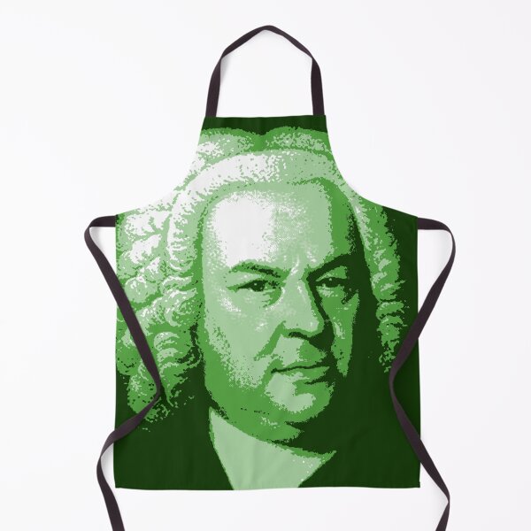 Item preview, Johann Sebastian Bach Dark Green Portrait designed and sold by zavadadesigns.