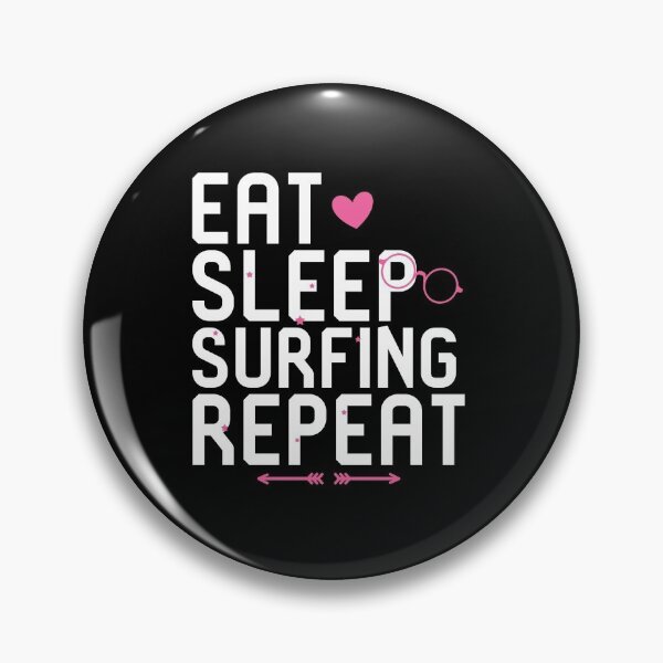 Item preview, Eat Sleep Surfing Repeat Beach Lovers designed and sold by at85productions.