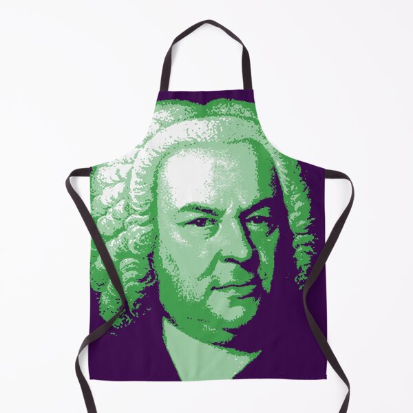Item preview, Johann Sebastian Bach Green Purple Portrait designed and sold by zavadadesigns.
