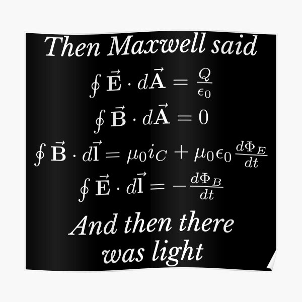 Maxwells Equations Poster By Lmswebdev Redbubble 0038