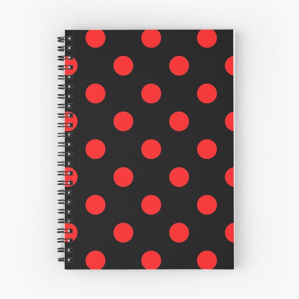 Item preview, Preppy 1980s Retro Vintage Black Red Polka Dots  designed and sold by IamTrending.