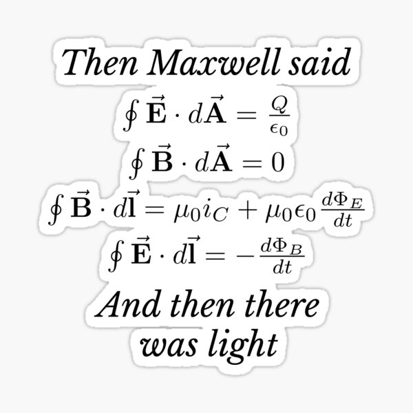 maxwells equations Sticker
