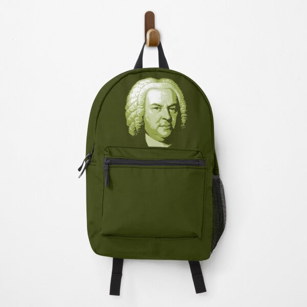 Item preview, Johann Sebastian Bach Light Green Portrait designed and sold by zavadadesigns.