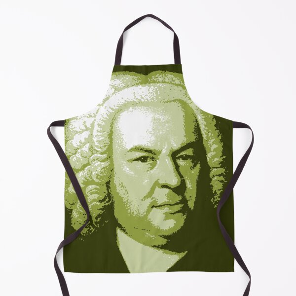 Item preview, Johann Sebastian Bach Light Green Portrait designed and sold by zavadadesigns.
