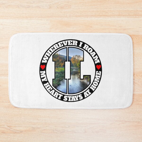 Item preview, Heart Stays Home - Illinois designed and sold by DonDota.