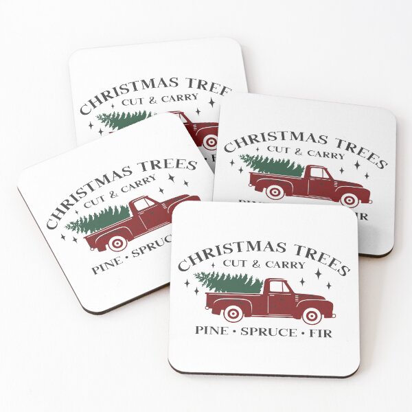 Item preview, Christmas Trees Cut & Carry Vintage Truck designed and sold by CompassandCrate.