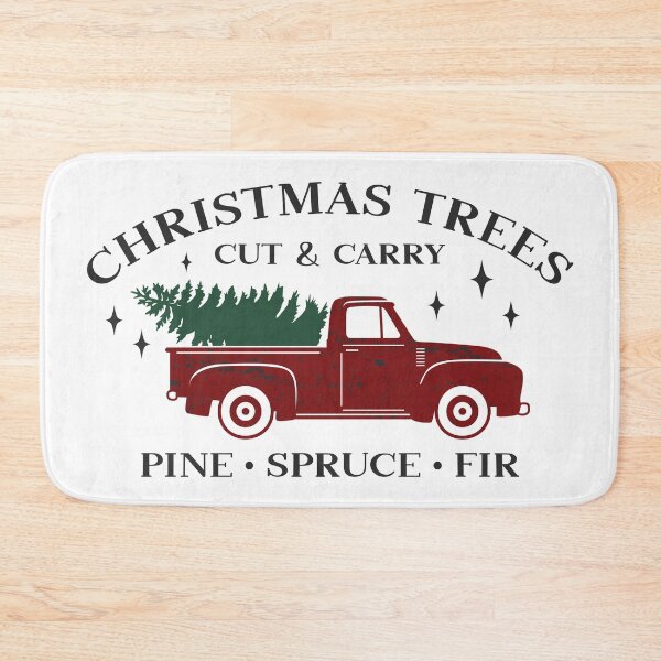 Item preview, Christmas Trees Cut & Carry Vintage Truck designed and sold by CompassandCrate.