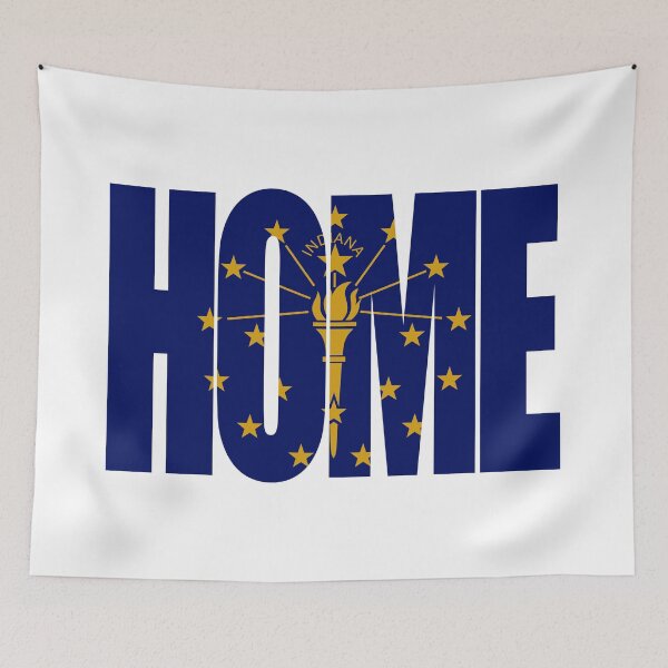 Item preview, Indiana Home - State Flag designed and sold by DonDota.