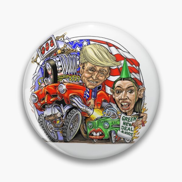 Item preview, Trump burns AOC's Green New Deal designed and sold by fuelledpencil.