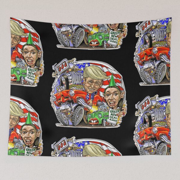 Item preview, Trump burns AOC's Green New Deal designed and sold by fuelledpencil.